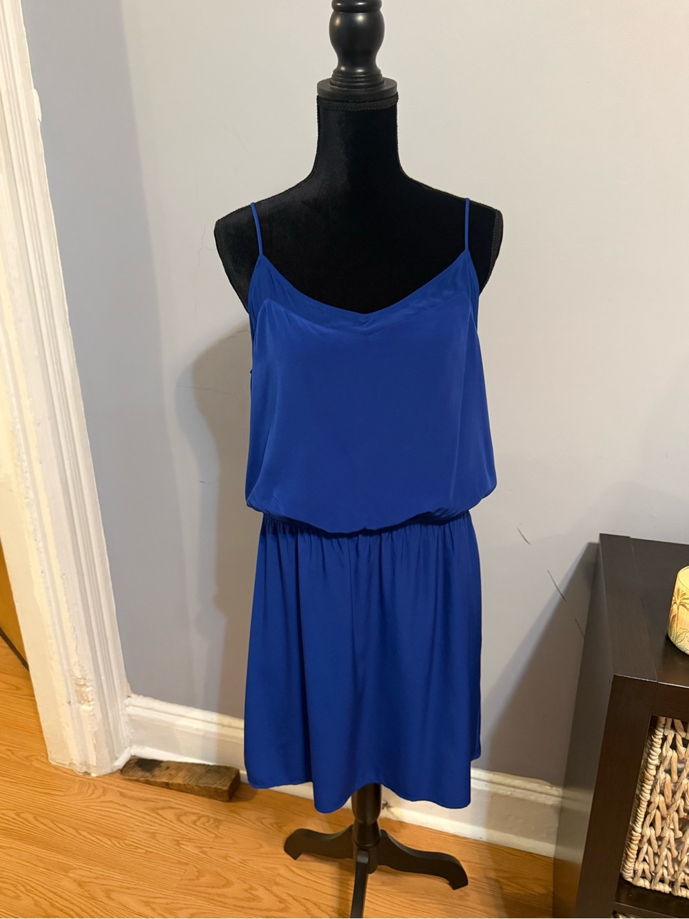 Express Royal Blue Spaghetti Strap Mini Dress